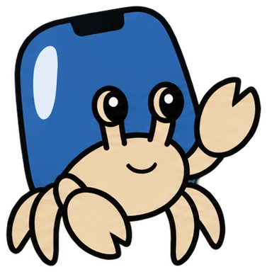 The Valence hermit crab waving